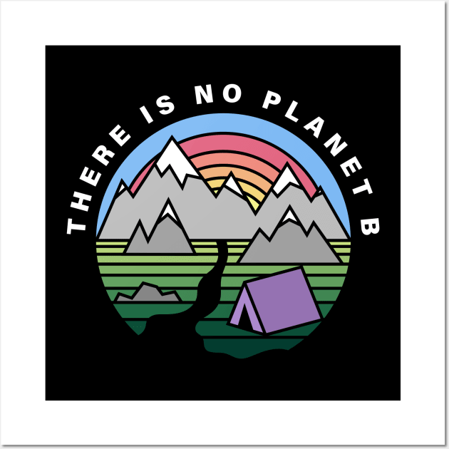 There is No Planet B - Thick Lines Wall Art by NeonSunset